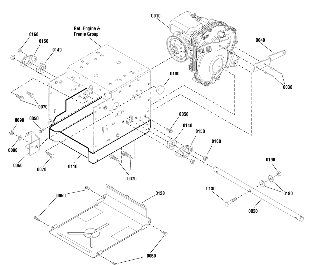 Traction Drive Group Diagram and Parts List for 1695864-18-2852-31 2010 Briggs and Stratton Snow Blower